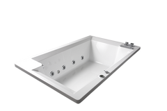 Deck Mounted Massage Bathtub (Jacuzzi) (B25704DW-2)