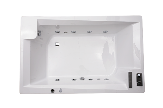 Deck Mounted Massage Bathtub (Jacuzzi) (B25704DW-2)