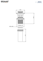 Karawa - Push up Pop-up Waste (w/ Overflow Hole) (P6429CP-ENG)