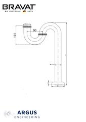 Kokouri - Basin Waste Pipe S 525mm (P6501C-ENG)